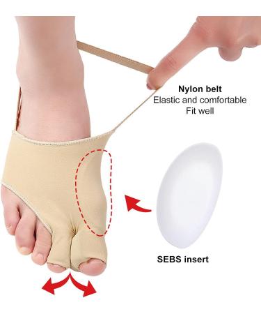 Bunion Corrector Toe Separator for Hallux Valgus Support | Soft Elastic Nylon Material | Day & Night Relief | Small Size - Buy Online on SooperMarket.com