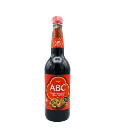 ABC Sweet Soy Sauce Kecap Manis 620ml Halal by CNMART Soy Sauce 1 Count (Pack of 1)
