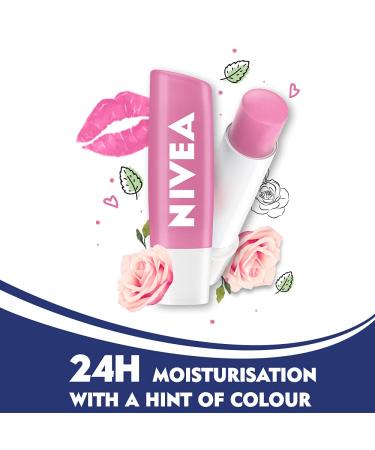 Nivea Lip Soft Rose 0.16oz Blister Pack - Hydrating Rose Lip Balm - Buy Online on SooperMarket.com