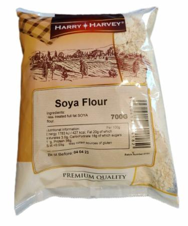 Soya Flour 700g dried soy powder Harry Harvey - High Protein add nutrition to your cooking heat treated roasted nutty flavour