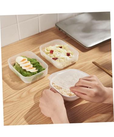 HOLIDYOYO Insulated Hot Lunch Box 2pcs Box Kitchen Rice Lunch Box Micro-Wave Oven Steamer Crisper Tray - Buy Online on SooperMarket.com