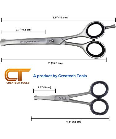 CT Pet Grooming Scissors Kit - Japanese Stainless Steel, 6 & 4.5 inch Hair Cutting Set for Cats and Dogs - Buy Online on SooperMarket.com