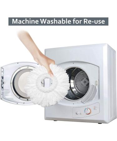 6 Pack Washable Microfiber Spin Mop Refill Heads Compatible with Hurricane Mopnado Spin Mop for Home, Office, and Commercial Use - Buy Online on SooperMarket.com