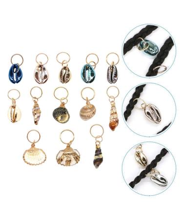 EXCEART 13pcs Dreadlock Accessories: Shell Headpiece, Braid Rings, Hair Clips - Ocean Conch Seashell Charms for DIY Jewelry Making - Buy Online on SooperMarket.com