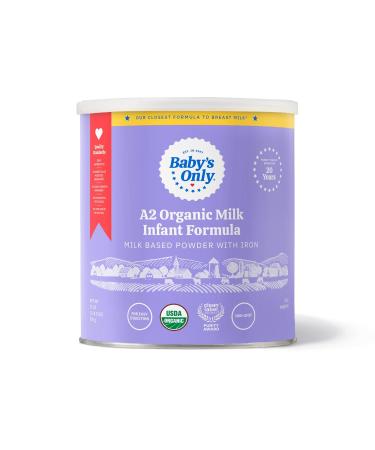 Baby's Only A2 Organic Milk Infant Formula Milk Based Powder With Iron - Gentle - 21OZ