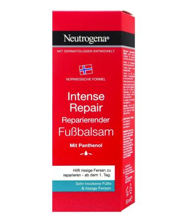 Neutrogena Norwegian Formula Intense Repair foot care ointment for feet with glycerin & panthenol for cracked rough & dry feet (3 x 50 ml)