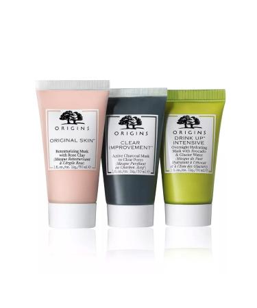 Origins Clear Hydrate & Control Set of 3 Facial Masks - Best International Shipping - Buy Online on SooperMarket.com