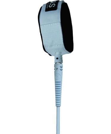 SYMPL Premium 6ft Surfboard Leash - Quick Release Velcro Ankle Cuff, Comfort Neoprene Padding, Light Blue - Ideal for Surf, Skim, Longboard, SUP Paddle Boards - Buy Online on SooperMarket.com