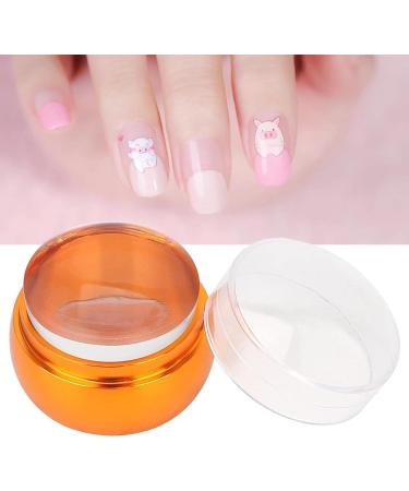 Professional Moum Routes Silicone Nail Stamp Kit | Clear Nail Seal & Printing Tool for DIY Manicures | Perfect for Nail Artists & Enthusiasts (Orange) - Buy Online on SooperMarket.com