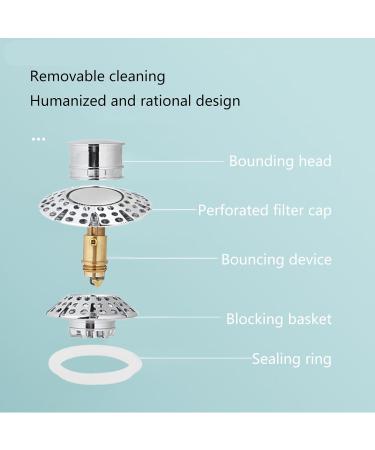 Versatile Sink Stopper Tub Drain Cover Convenient Bathroom Sink Drain Stopper Metal Perfect For Any Bathroom Tub Stopper - Buy Online on SooperMarket.com