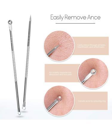 Teenitor 7 in 1 Pimple Blackhead Remover Extractor Tool Kit - Professional Acne Treatment for Nose and Face Skin - Buy Online on SooperMarket.com