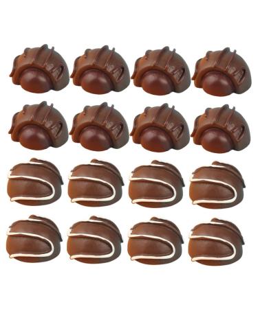 STAHAD 16pcs Simulation Chocolate Simulated Chocolate Multi-function Chocolate Decor Educational Chocolate Model Interesting Fake Chocolate Faux Dessert Little Vacation Resin Artificial 2.00X2.00X1.50CM 1