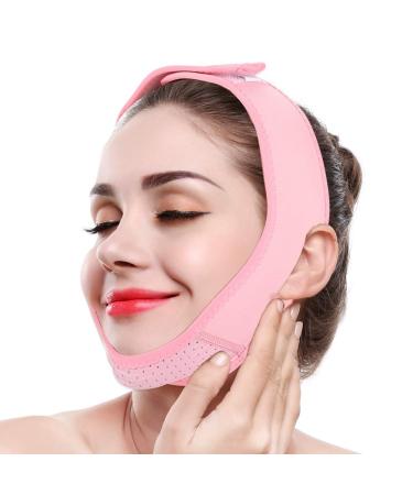 Facial Slimming Mask Slimming Bandages Facial Double Chin Care Weight Loss Face Belts V Line Mask Cheek Chin Lifting Band Anti-Aging & Face Breathable Compression Chin Bandag