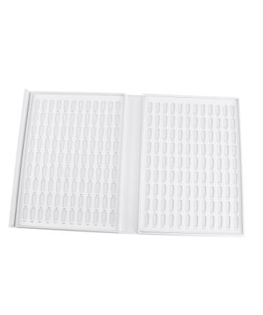 minkissy 216 Nail Color Card Nail Polish Card Nail Color Book Display Card White Manicure medium White