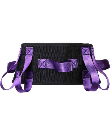Disabled waist support belt of older waist traction belt patient who moves transfer care security aid belt (purple)