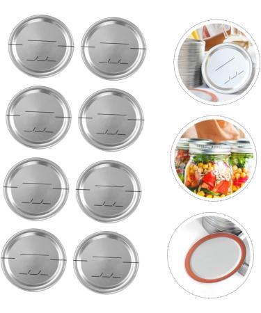 POPETPOP 90 Pcs Mason Jar Lids Soda Can Lids Sprouting Lids for Mason Jars Lids Regular Mouth Glass Coffee Carafe Canning Jar Lids Wide Mouth Mason Jar Metal Lids Tinplate Heart-shaped Ring Silverx3pcs 8.6X8.6X0.2CMx3pcs - Buy Online on SooperMarket.com