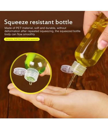 8-Piece 100ml Travel Bottle Set | Transparent Cosmetic Containers with 3 Funnels for Shampoo Lotion & Camping Essentials - Buy Online on SooperMarket.com