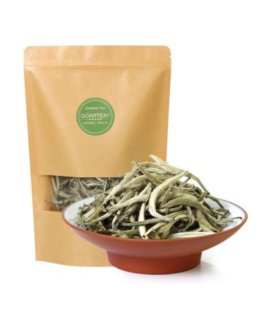 GOARTEA 500g (17.6 Oz) Premium Chinese Bai Hao Yin Zhen BaiHaoYinZhen Silver Needle White Tea White Loose Tea