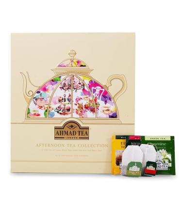 Ahmad Tea Afternoon Tea Selection Pack | Black teas Green teas Fruit teas | Perfect tea gift | 45 Teabag Sachets | 9 Flavours Afternoon Tea Selection 45 Count (Pack of 1)