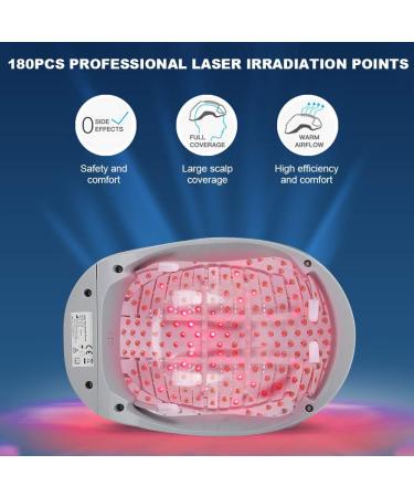 Hair Growth Devices - 180 Light Chip Massage Tools for Hair Loss Treatment | Boost Volume & Density for Men & Women - Buy Online on SooperMarket.com