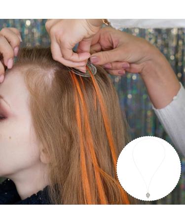 WEBEEDY Hair Extensions Rings Bead Threader Loop Needle Tool 26cm Wire Pulling Hook Beading Tool Hair Extension Accessories Kit for Hairstylist Hair Feather Extensions 5 Pieces - Buy Online on SooperMarket.com