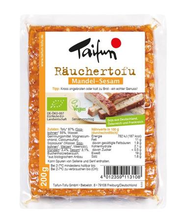 Taifun Organic Smoked Tofu Almond-Sesame (6 x 200 gr) 200 g (pack of 6)