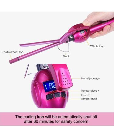 iGutech 9mm Ceramic Curling Iron for Long & Short Hair - 3/8 Inch Barrel - Buy Online on SooperMarket.com