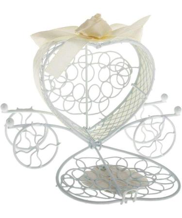 Lodokdre Metal Carriage Gift Box Gift Box Decoration - champagne + white - Buy Online on SooperMarket.com