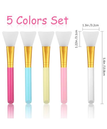 30 Pieces Silicone Face Mask Brushes | Soft Applicators for Mud Masks & Beauty Tools | 5 Colors Available - Buy Online on SooperMarket.com
