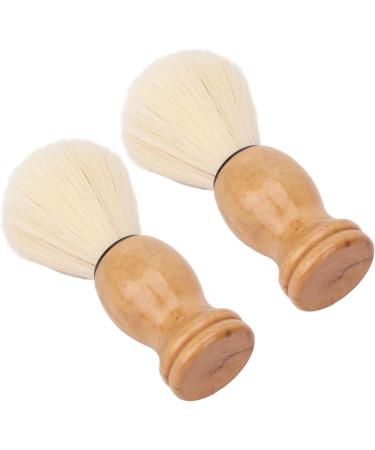 Premium Mini Shaving Brush for Men - Soft Synthetic Wooden Handle Ideal for Travel & Home Grooming | Facial Razor & Clean Tool - Buy Online on SooperMarket.com