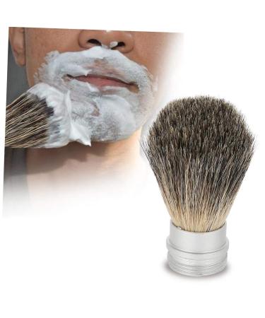 Housoutil Badger Hair Jagger Shaving Brush for Men - Portable Neck & Foam Cleansing Brush in Orange Hair Bow - Ideal Hairdressing Tool - Buy Online on SooperMarket.com