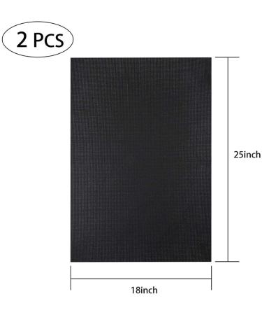 Caydo 14 Count Classic Reserve Aida Cloth Cross Stitch Fabric - 2 Pieces, 25x18 Inch Big Size, Black - Buy Online on SooperMarket.com