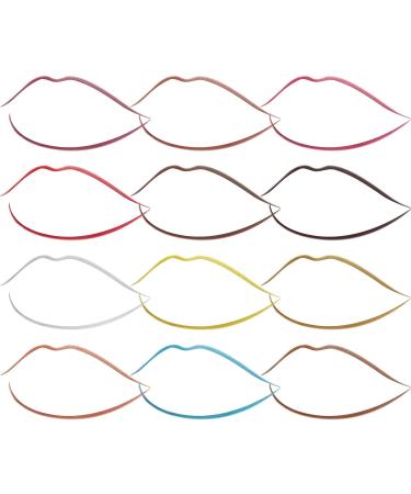 IS'MINE Matte & Shimmer Lip Liner Pencil Set - 12 Assorted Colors | Waterproof & Longwear Lip Makeup | Ultra Fine Soft Pencils - Buy Online on SooperMarket.com