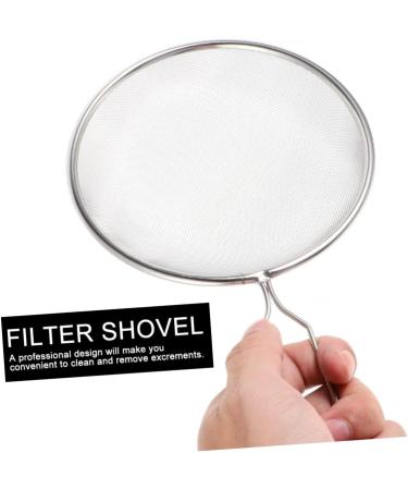 GANAZONO 3pcs Pet Sand Shovel Lizard Terrarium Fine Sand Sifter Reptile Litter Scoop Silver Stainless Steel 26x14cmx3pcs Silverx3pcs - Buy Online on SooperMarket.com