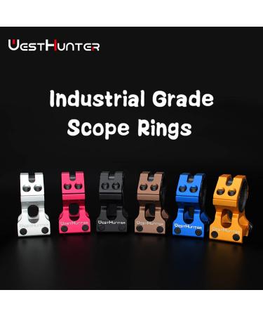 WestHunter Industrial Grade Scope Rings - 1 Inch/30mm Tactical Precision Scope Mount | 2 Center Heights, 6 Color Options - 1.42/36mm Picatinny Scope Rings (Black) - Buy Online on SooperMarket.com
