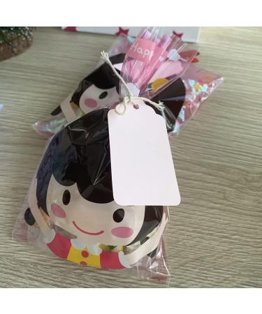 100pcs Pink Paper Hang Gift Tags  Blank Marking Tags with String for Baby Shower Favors Valentine's Day  Mother's Day and Craft Homemade Gifts - Buy Online on SooperMarket.com
