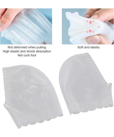 Silicone Jersey Socks for Achilles Tendon Relief | Pain-Relieving Elastic Foot Care - Anti-Cracking Purple & White - Buy Online on SooperMarket.com