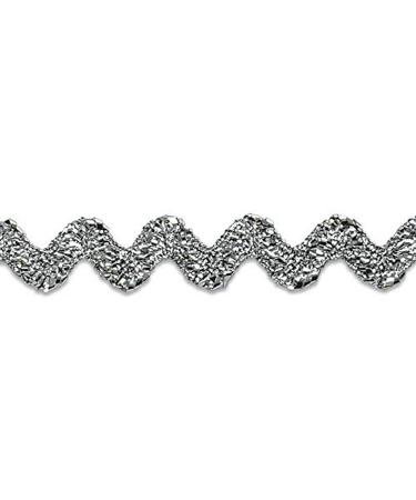Expo International 1/4-Inch Baby Ric Rac Trim Embellishment  36-Yard  Metallic Silver