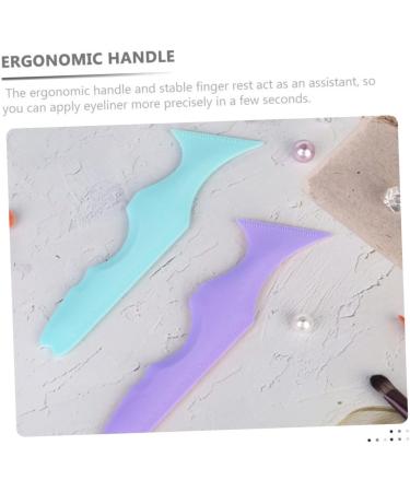 Angoily 4 Pcs Silicone Beauty Ruler Eyeliner Eyeshadow Applicator Guide Makeup Guide Stencils - Buy Online on SooperMarket.com