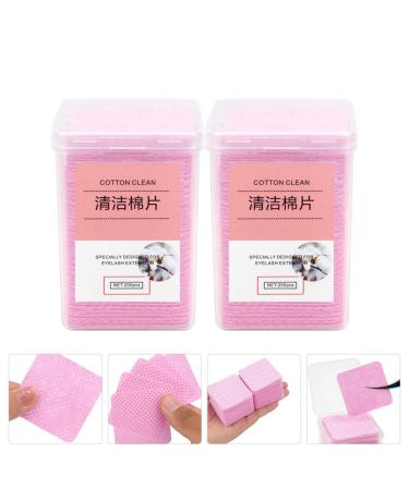 FRCOLOR 800 Pcs Glue Wipes - Glue Remover Cleaning Pads Non-Woven Fabric for Nail Polish & Eyelash - 4.8x4.8cm Pink - International Shipping Available - Buy Online on SooperMarket.com