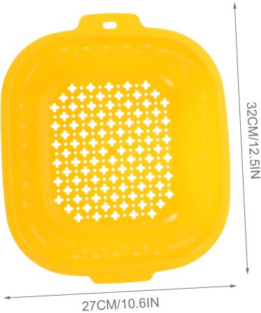 Alipis 1 Set Fruit Drain Basket Storage Shelf Plastic Laundry Baskets Kitchen Accessory Household Container 32X27CM Orange - Buy Online on SooperMarket.com
