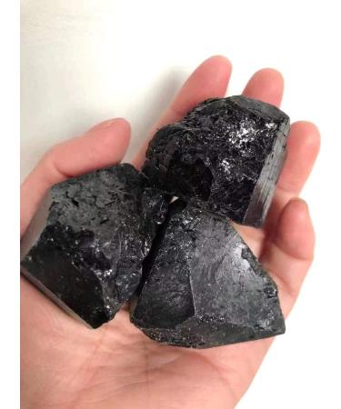 1pc 100g-120g Natural Quartz raw Black Tourmaline Tumbled Stones Obelisk - Buy Online on SooperMarket.com