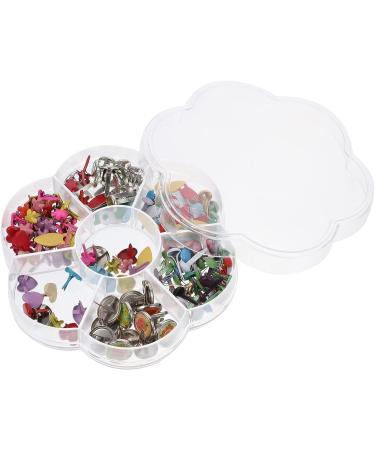 EXCEART Mini Brads: Small Round Metal Paper Fasteners - Pastel Colors for Scrapbooking, Crafting, DIY - 6-12mm - 1 Box - Buy Online on SooperMarket.com