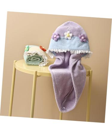 Beavorty Dry Hair Cap Hair Drying Cap Shower Caps Washcloth Turban Bathing Cap Hair Drying Hat Cute Rapid Hair Drying Hat Rapid Drying Hat The Flowers Towel Bath Skirt Scarf Coral Fleece As Shown 65.00X25.00X0.50CM - Buy Online on SooperMarket.com