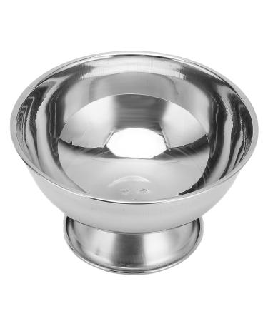 Premium Stainless Steel Shaving Soap Dish & Mug - Stabilized Base Shaving Cup & Brush Holder for Home & Salon Use - Buy Online on SooperMarket.com