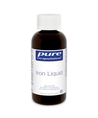 Pure Encapsulations - Iron liquid - Hypoallergenic Supplement Supports Hemoglobin and Myoglobin Function* - 120 ml Liquid
