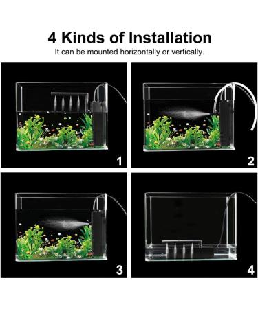 Flintronic 4W Adjustable Aquarium Internal Filter - 300L/H Water Pump for 60L Aquariums | Efficient & Easy Maintenance - Buy Online on SooperMarket.com