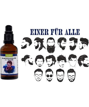 Premium Beard Care Oil with Argan Oil - Cedarwood & OakTree Fragrance | 50ml for Beard & Facial Skin - Buy Online on SooperMarket.com