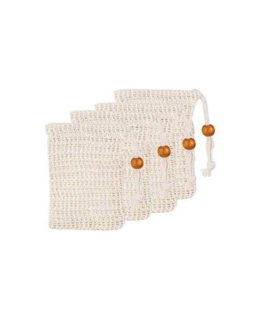 Soap bags 4PCs soap bag soap bag soap network natural fiber soap bags organic soap bag soap bag sisal soap sacks nature soap small soap network with cord strain soap bag sisal