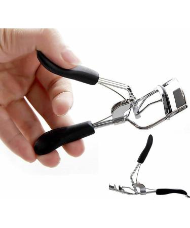 Professional Eyelash Curler - Stainless Steel with Silicone Refill Pad | Universal Fit for All Eye Shapes | Long Lasting Makeup Accessory - Buy Online on SooperMarket.com